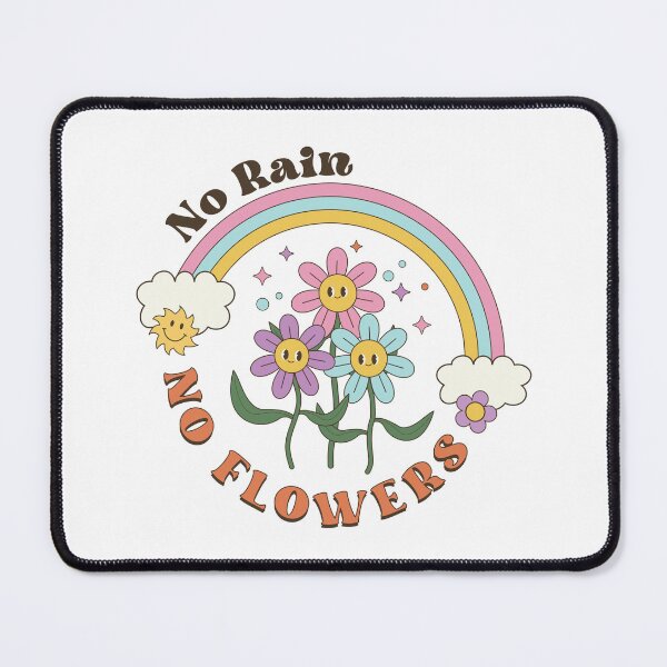 Item preview, No Rain No Flowers Retro Vintage 80s 70's Hippie Designs designed and sold by Beautiful Habits.