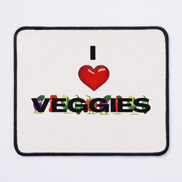 Item preview, I Love Veggies - Multicolored Typography designed and sold by SBWorld.