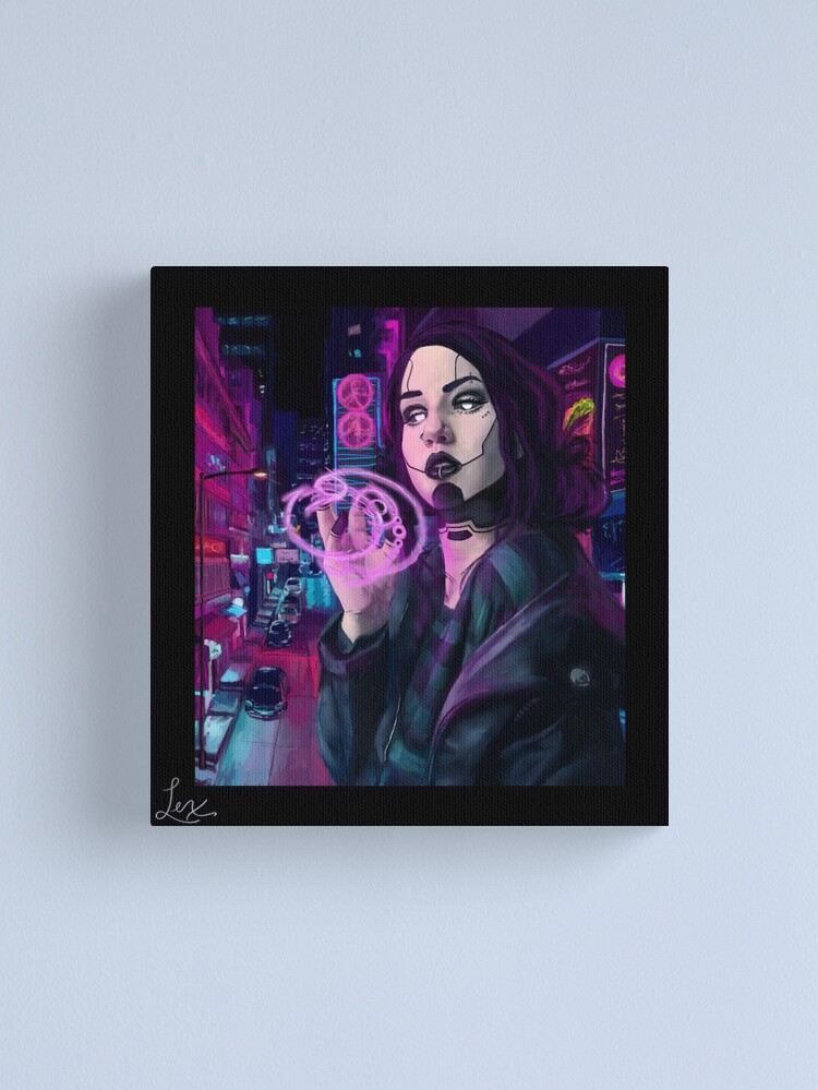 Alternate view of Cyber Witch Canvas Print