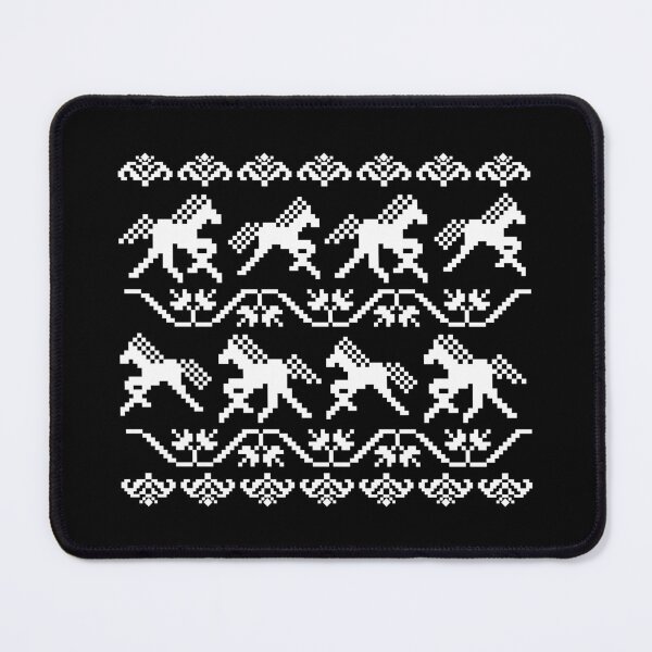 Item preview, Ukrainine ornaments: horses (white print) designed and sold by Aceofspace3000.