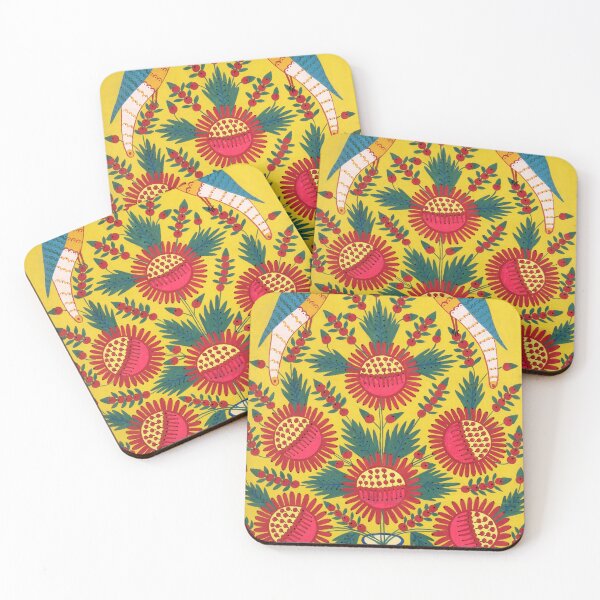 Item preview, Maria Prymachenko Flowers in a Pot and Parrots designed and sold by CafeRacer044.
