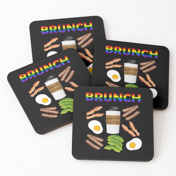 Item preview, Gay Pride Keto Brunch with Bullet Proof Coffee, Bacon Sausage, Eggs, Avocado designed and sold by WigOutlet.