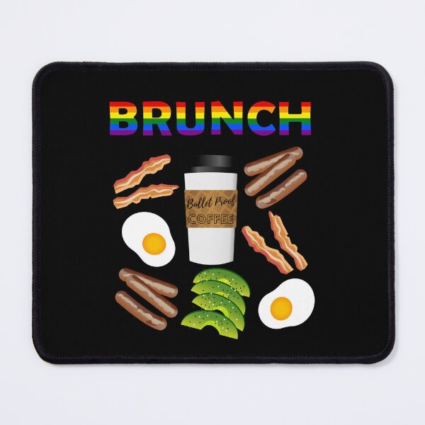 Item preview, Gay Pride Keto Brunch with Bullet Proof Coffee, Bacon Sausage, Eggs, Avocado designed and sold by WigOutlet.