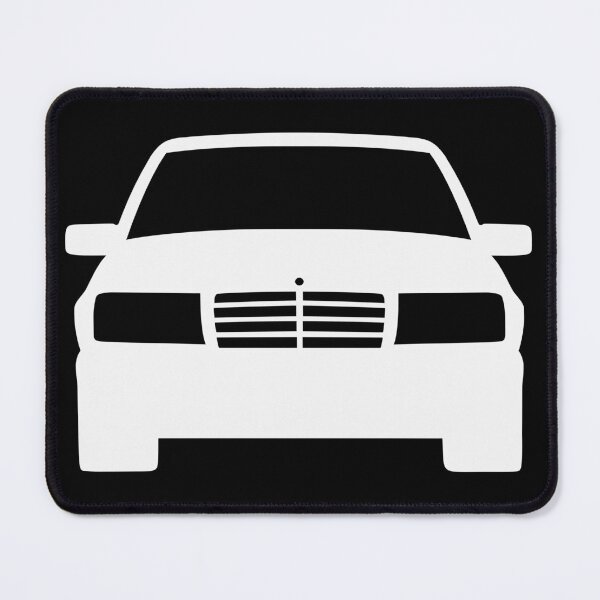 Item preview, Mercedes W124 white silhouette designed and sold by EdimDesign.