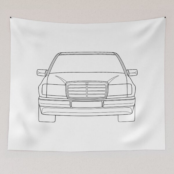 Item preview, Mercedes W124 black lines designed and sold by EdimDesign.
