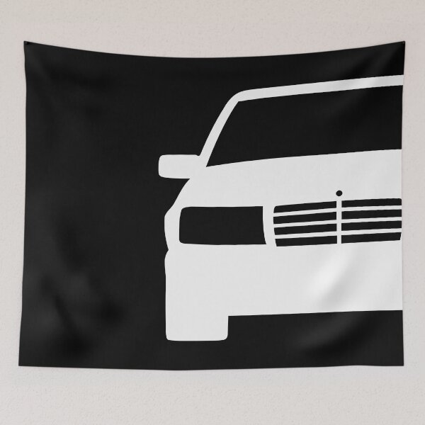 Item preview, Mercedes W124 white silhouette designed and sold by EdimDesign.