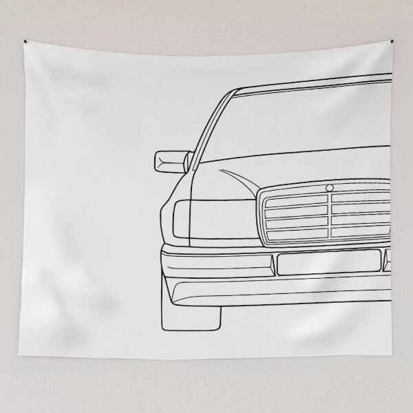 Item preview, Mercedes W124 black lines designed and sold by EdimDesign.