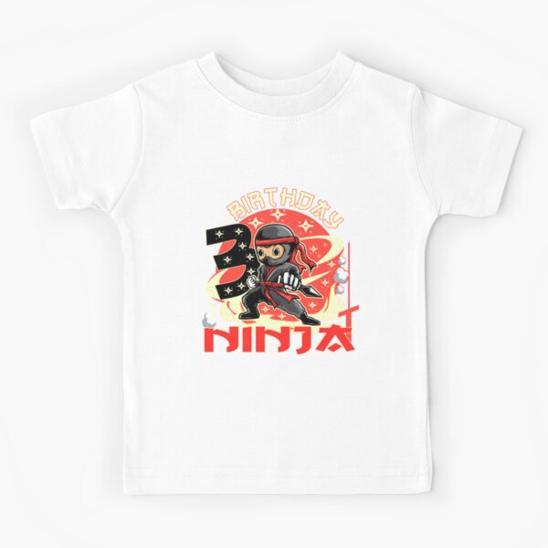 Kids Birthday Ninja Shirt Year Old Ninja Birthday Party Theme Shirt - TeeUni