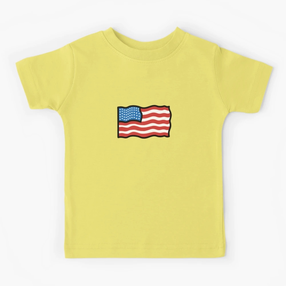 Cartoon American Flag | Kids T-Shirt
