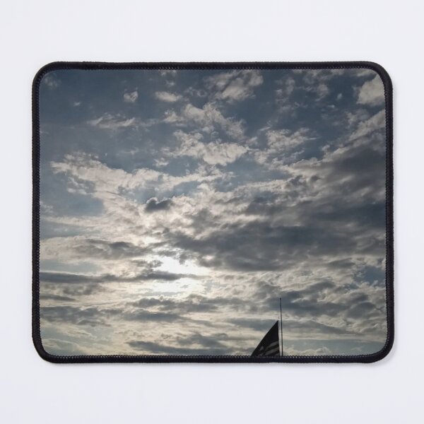 Item preview, Cloudy day blowing the usa flag designed and sold by Artistkhg.