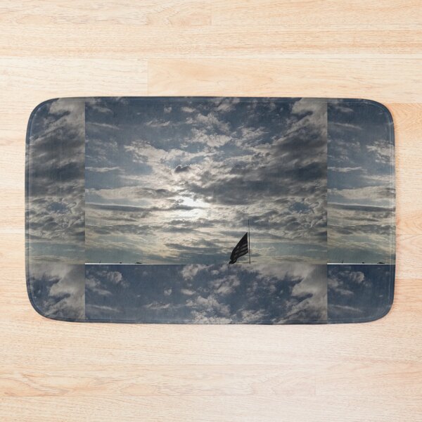 Item preview, Cloudy day blowing the usa flag designed and sold by Artistkhg.