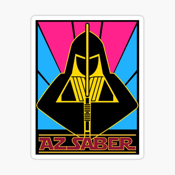 Az Saber Logo Pansexual Colors Sticker For Sale By Azsabershop