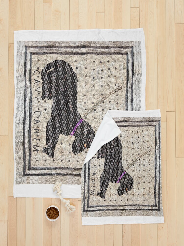 Roman CAVE CANEM Mosaic (Black Lab) Pet Mat for Sale by Goosekaid