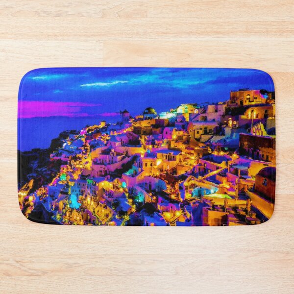 Item preview, Santorini Oia Greece, Oia Santorini Aesthetic, Blue And White Oia Santorini Architecture, Village Oia Santorini Greece designed and sold by Trendymotion.