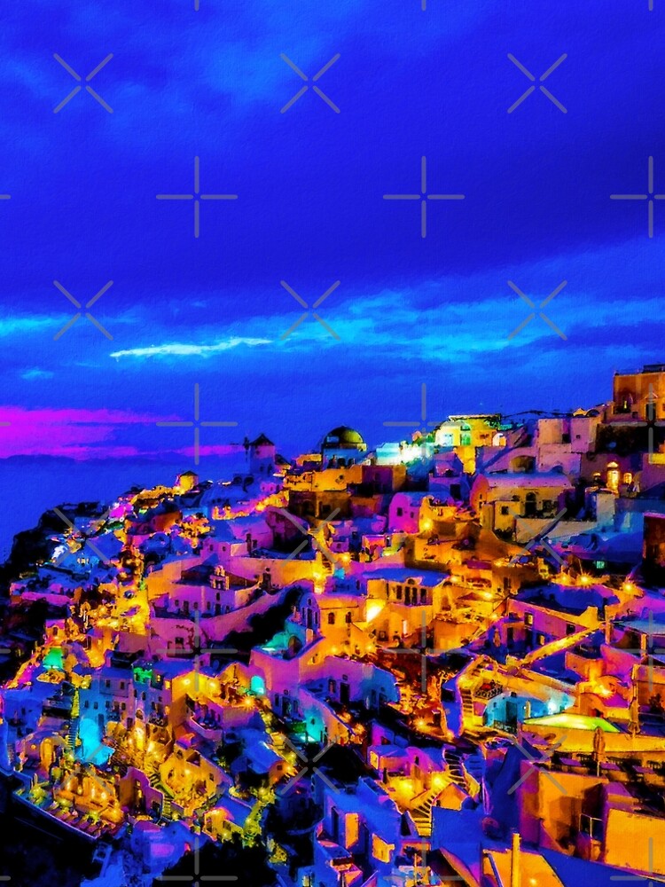 Santorini Oia Greece, Oia Santorini Aesthetic, Blue And White Oia Santorini  Architecture, Village Oia Santorini Greece" A-Line Dress for Sale by  Trendymotion | Redbubble