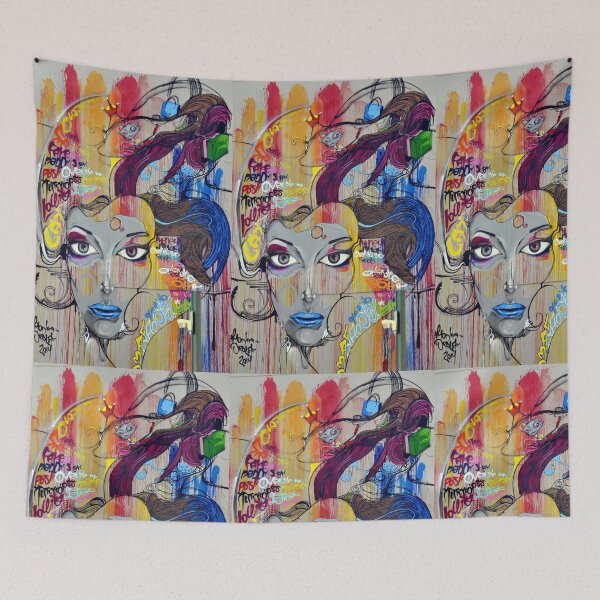 Item preview, Graffiti Street Wall Art designed and sold by DigitalChickHub.