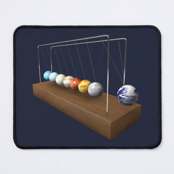 Item preview, Newton's cradle (pendulum) planets (realistic) designed and sold by SolidEarthArt.