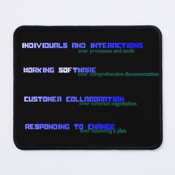 Item preview, Agile Manifesto designed and sold by skoolsarecool.