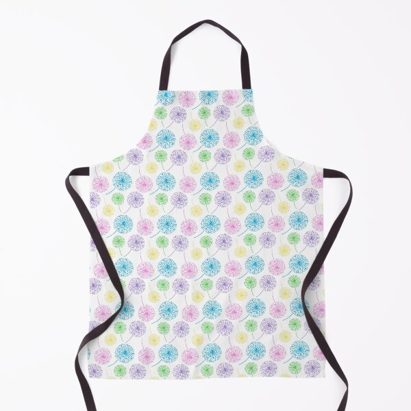 Item preview, Multicolor dandelion clocks on white designed and sold by LittleBettyMakes.