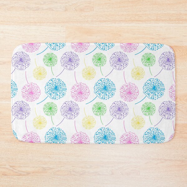 Item preview, Multicolor dandelion clocks on white designed and sold by LittleBettyMakes.