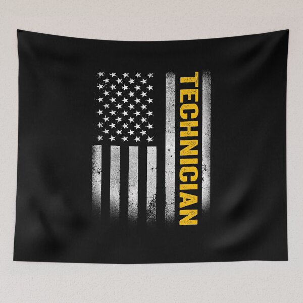 Item preview, Technician Dad American Flag, Vintage USA Technician American Flag, Technician Dad Mens Womens Girls Christmas Fathers Day Gift designed and sold by xlnv.