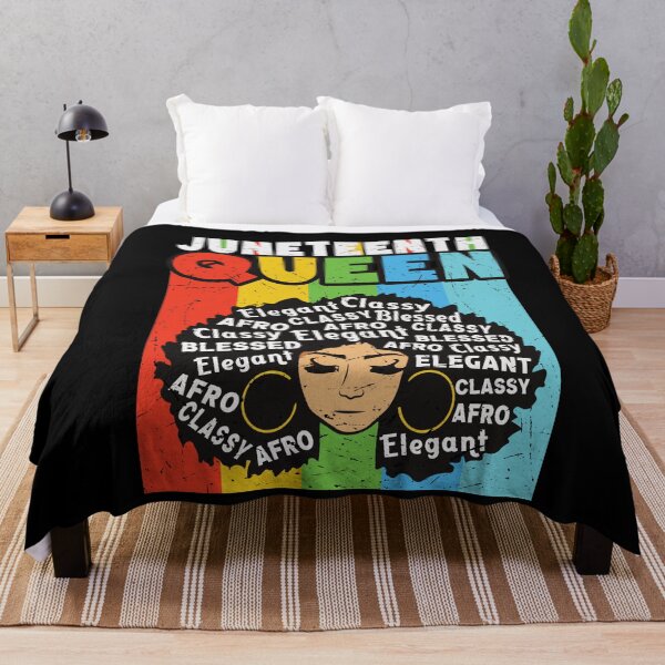 Item preview, Juneteenth Queen Cool Black Freedom designed and sold by SharpThreadZ.
