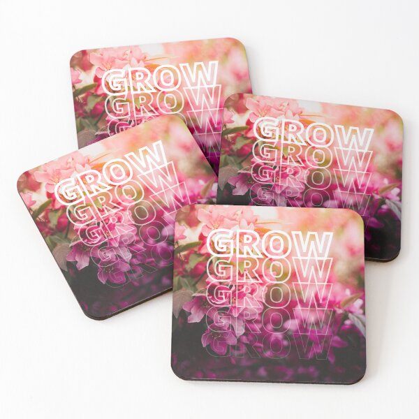 Item preview, GROW (above) - Dreamy Aesthetic, Pink And Purple Flowers designed and sold by AliceSLee.