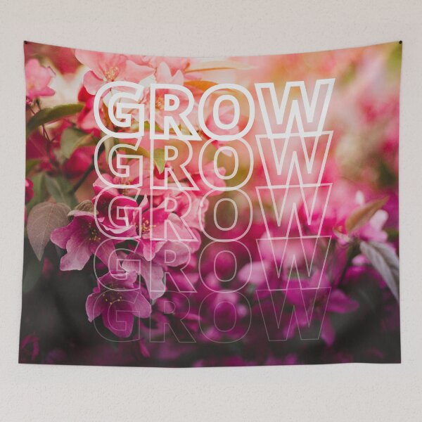 Item preview, GROW (above) - Dreamy Aesthetic, Pink And Purple Flowers designed and sold by AliceSLee.