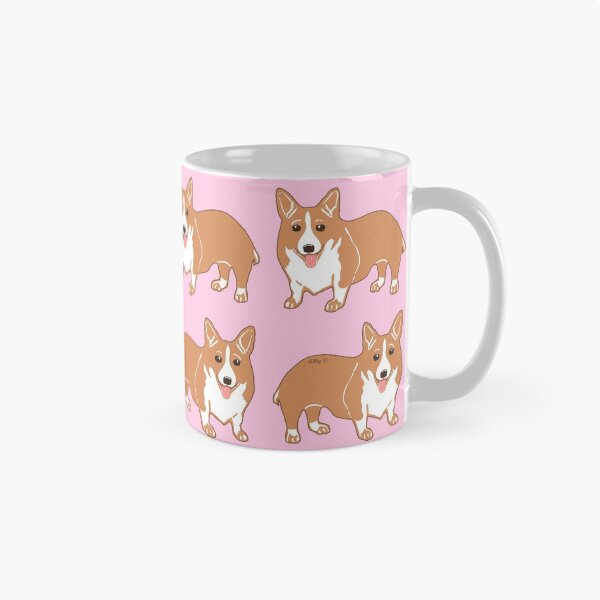 Item preview, Corgi Pattern Pink designed and sold by Abigail Davidson.