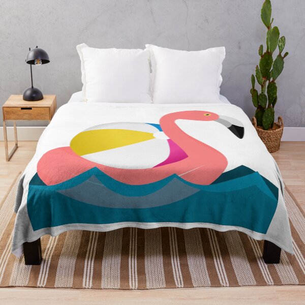 Item preview, Flamingo Inner Tube with Beach Ball designed and sold by Arianna Khalil.