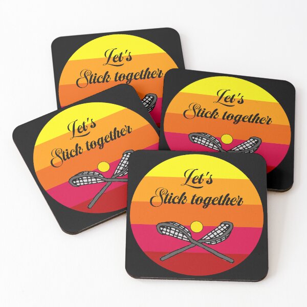 Item preview, Let's Stick Together Lacrosse and Sunrise Sports Art designed and sold by Nature's Fancy.