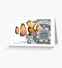 Clown Fish and Mandala Greeting Card