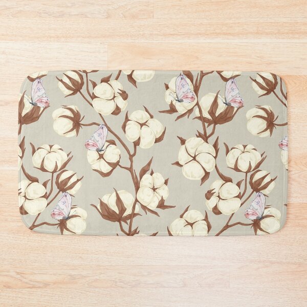 Item preview, Watercolor Cotton Flower Pattern designed and sold by silviaol.