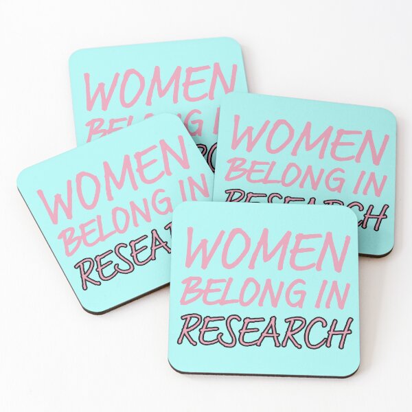 Item preview, Women Belong in Research (Pink and blue; cotton candy) designed and sold by STEMphrases.