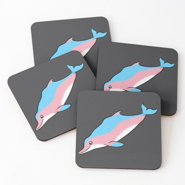 Item preview, trans pride humpback dolphin designed and sold by PigeonGryphon.