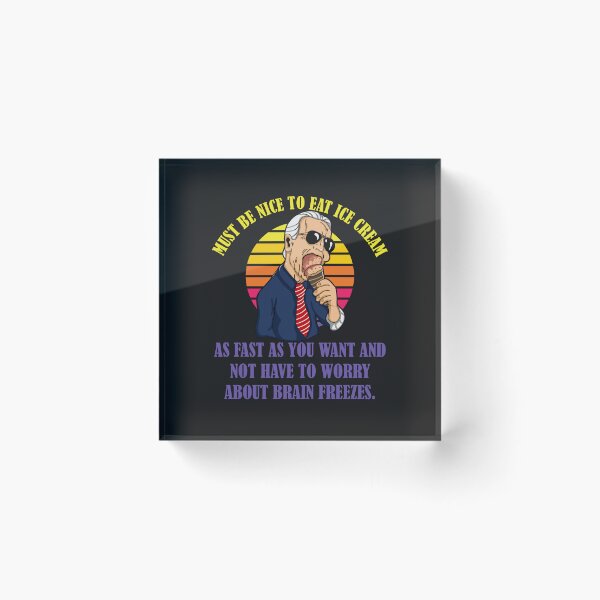 Item preview, Biden Brain Freeze Ice cream anti Biden designed and sold by PERsonalthreads.