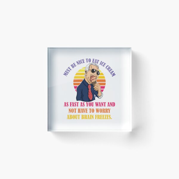 Item preview, Copy of Biden Brain Freeze Ice cream anti Biden designed and sold by PERsonalthreads.