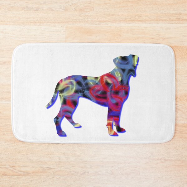 Item preview, I Love My Boxer Neon Butterfly Dog Silhouette  designed and sold by AMSonArt.