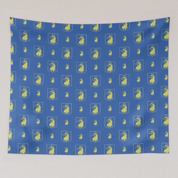 Item preview, Skåne Crowned Griffin, Blue and Yellow Pattern (Sweden/ Svenska landskap) designed and sold by Landskapsbutiken .com.