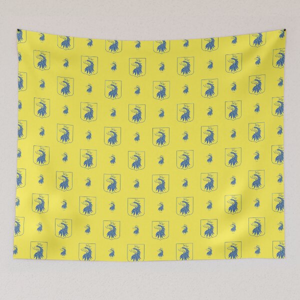 Item preview, Skåne Crowned Griffin, Yellow and Blue Pattern (Sweden/ Svenska landskap) designed and sold by Landskapsbutiken .com.