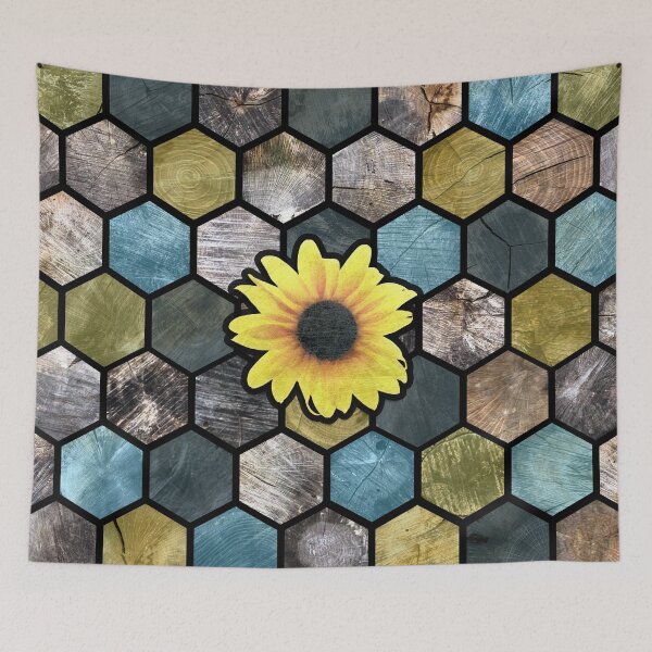 Item preview, Modern Sunflower Farmhouse Pattern designed and sold by Jared Davies.