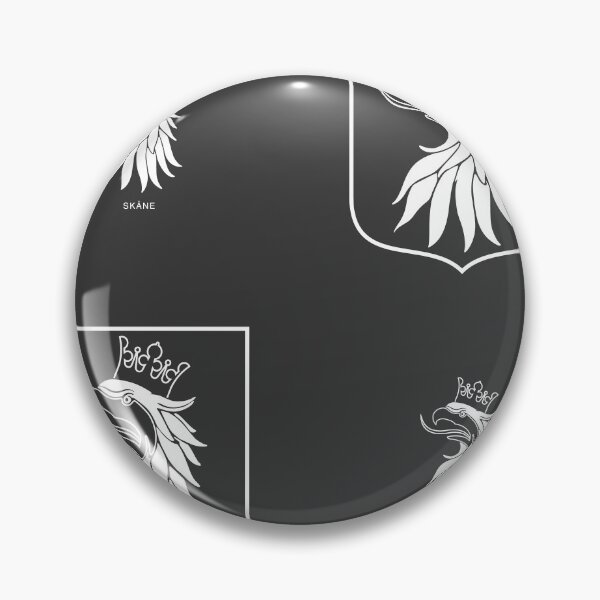 Item preview, Skåne Crowned Griffin, Black and White Pattern (Sweden/ Svenska landskap) designed and sold by Landskapsbutiken .com.
