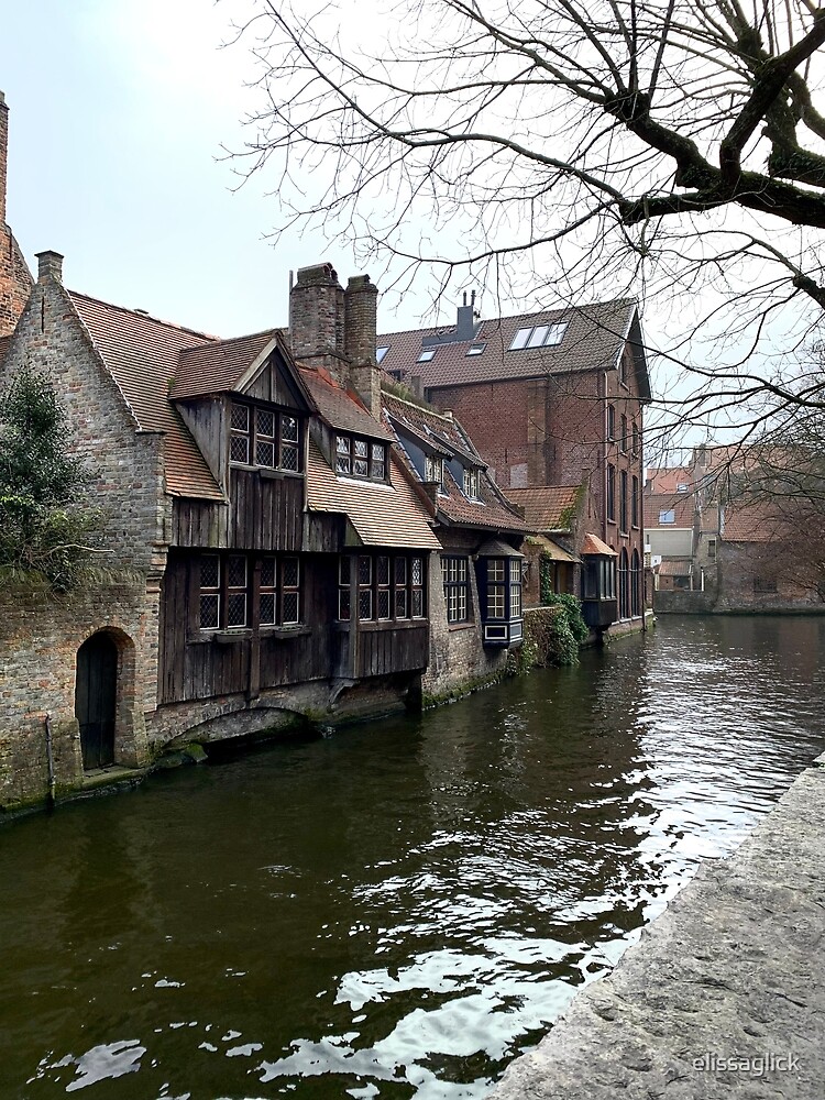"Buildings in Bruges" Poster for Sale by elissaglick Redbubble