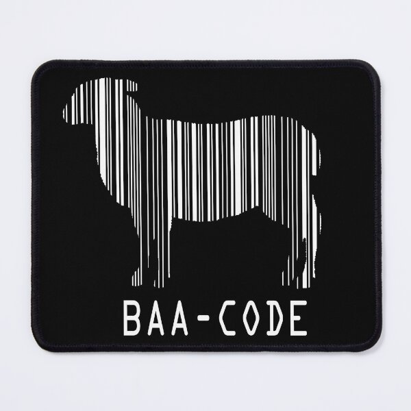 Item preview, Funny Sheep Shirt BAA CODE Punny Baa-code Sheep Barcode Sheep Farmer Gift designed and sold by madeulaugh.