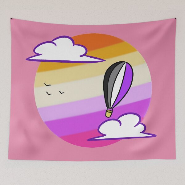 Item preview, Sky's The Limit (Asexual Lesbian Flag Version) designed and sold by toast-part-two.