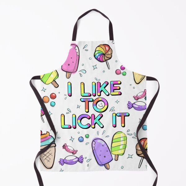 Item preview, I Like to Lick it. Funny Suggestive Rainbow Text & Sweets designed and sold by MunsyArt.