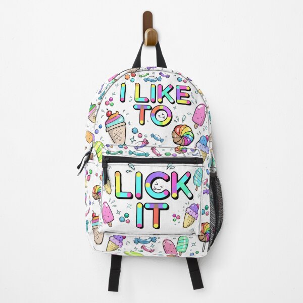 Item preview, I Like to Lick it. Funny Suggestive Rainbow Text & Sweets designed and sold by MunsyArt.