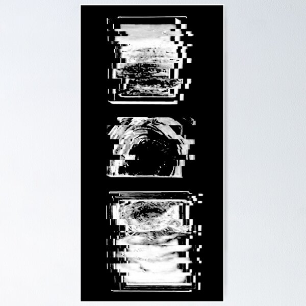 Item preview, Black and White Glitch Art designed and sold by AintJames.