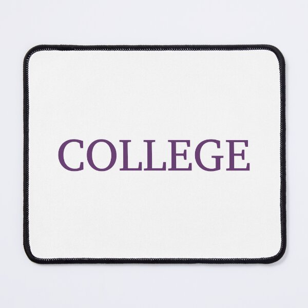 Item preview, COLLEGE - Eggplant Purple Text designed and sold by Artsy-Chemist.