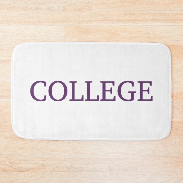Item preview, COLLEGE - Eggplant Purple Text designed and sold by Artsy-Chemist.